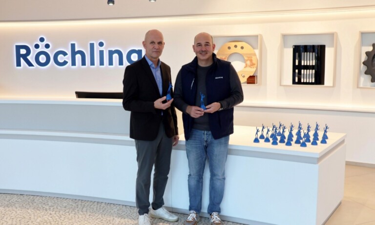 Röchling Industrial übergibt neue blaue Sport-Oscars an die Sporthilfe Emsland