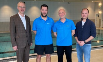 Drei für alle Fälle: Joachim Kuhn verstärkt das Team der Schwimmhalle Dalum