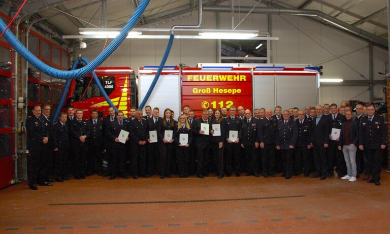 Jahresdienstversammlung Freiwillige Feuerwehr Groß Hesepe