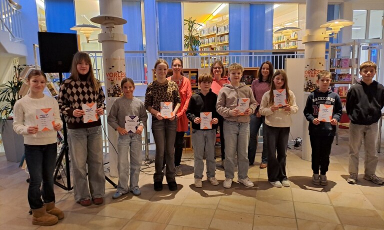 67. Vorlesewettbewerb 2025/2026: Regionalentscheid in der Stadtbibliothek Lingen