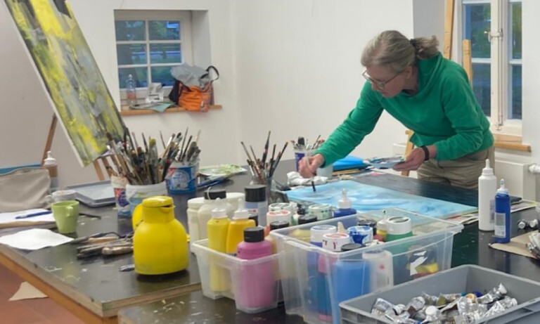 Kunstschule Zinnober – Freie Malerei – Mit Pinsel und Farbplatte den Abend genießen