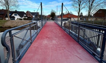 Abschlussarbeiten an der Drehbrücke am Haren-Rütenbrock-Kanal
