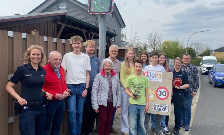 Geschwindigkeitskontrolle des Lingener Kinder- und Jugendparlamentes