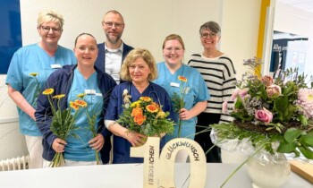 10 Jahre Engagement für die Kleinsten: Irene Moor im MVZ Kinder- und Jugendmedizin des Hümmling Hospitals Sögel