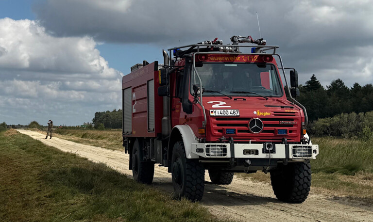 Vegetationsbrand auf Gelände der WTD 91