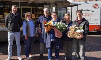 Hildegard Hemmen vom Lingener Wochenmarkt verabschiedet