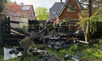 Lingen – Explosion in Gartenschuppen am Willy-Brandt-Ring