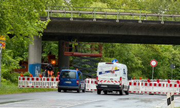 Arbeiten an B70-Brücke in Meppen