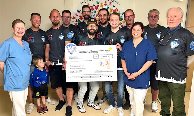 Dart-Spende des ASV Altenlingen – 1.000€ für die Kinderintensivstation des Bonifatius Hospitals