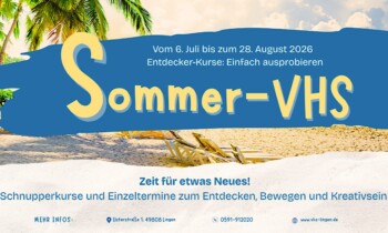 VHS Lingen lädt im Sommer zu Schnupperkursen ein