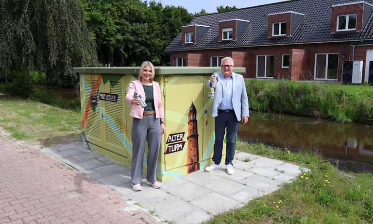 Kunstprojekt in Papenburg geht in die nächste Runde – Erste gestaltete Trafostation vorgestellt