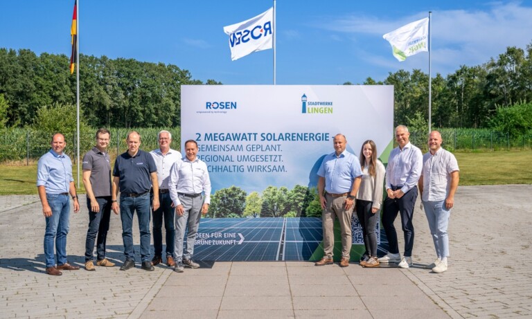 ROSEN Gruppe nimmt Photovoltaikanlagemit 2 Megawatt Leistung in Lingen in Betrieb