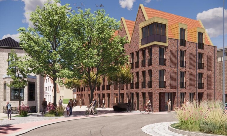 Lingen – Abriss der Burgstraße 36 markiert den Start für das Wohn- und Geschäftshaus „Siebenspitz“