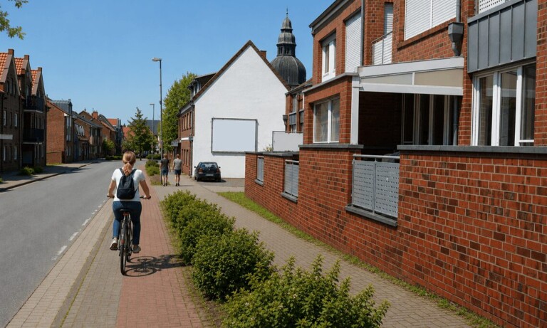 Neue Wegeführung und Querungshilfe: Stadt Haren (Ems) entschärft Gefahrenpunkte an Ems- und Mittelstraße