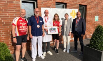 Bonifatius Hospital Lingen empfing „Radtour pro Organspende“