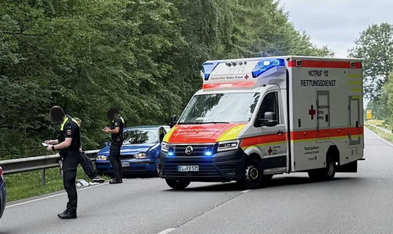 Meppen – Kollision im Feierabendverkehr auf B70