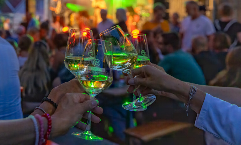 Lingener Weinlaube auf dem Universitätsplatz