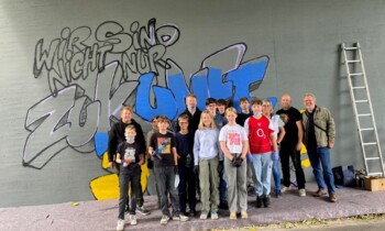 Kinder- und Jugendparlament Lingen – Neugestaltung der Kurt-Schumacher-Brücke durch Graffiti