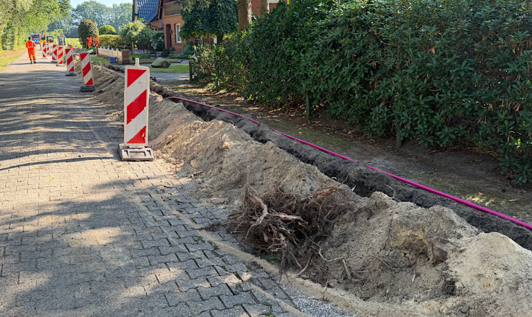 Lathen – Bei Erdarbeiten Gasleitung beschädigt