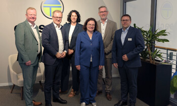 Andrea Nahles Fan der Ems-Achse – Vorstandsvorsitzende der Bundesagentur für Arbeit zum Info-Austausch in Papenburg