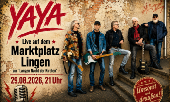 Rock-Band YAYA live auf dem Lingener Marktplatz