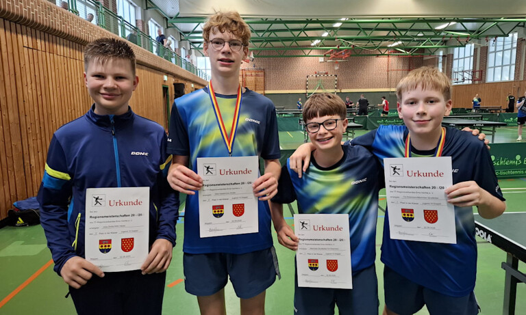 TV Meppen holt erneut das Triple bei den Tischtennis-Regionsmeisterschaften
