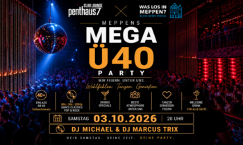 Neue Ü40-Partyreihe startet in Meppen – Premiere am 3. Oktober