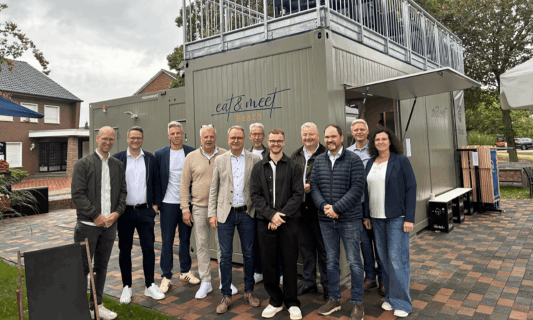 Neues Highlight in Haren: Biergarten-Feeling und Panoramablick am neuen Gastronomie-Container ab sofort geöffnet