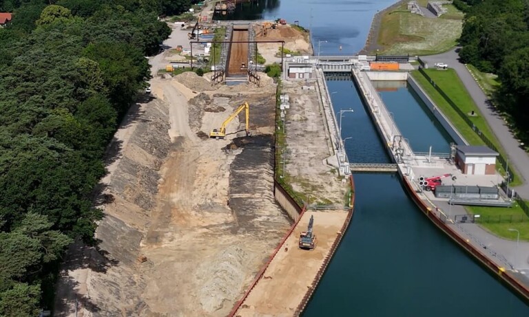 Feierliche Inbetriebnahme der neuen Schleuse Gleesen am Dortmund-Ems-Kanal