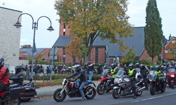 Motorradgottesdienst zum Saisonabschluss in der Gustav-Adolf-Kirche Meppen