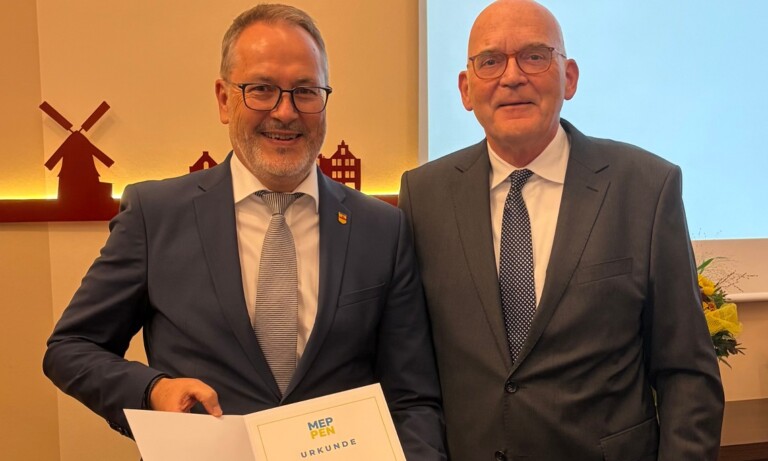 Meppen – Bürgermeister Helmut Knurbein feierlich verabschiedet