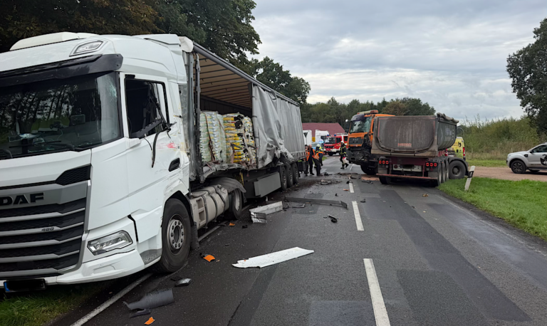 Lkw kollidieren auf der L53 bei Sögel – eine Person verletzt