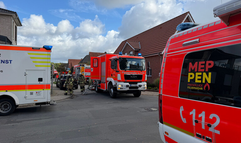 Küchenbrand in Meppen: Eine Person durch Rauchgase verletzt